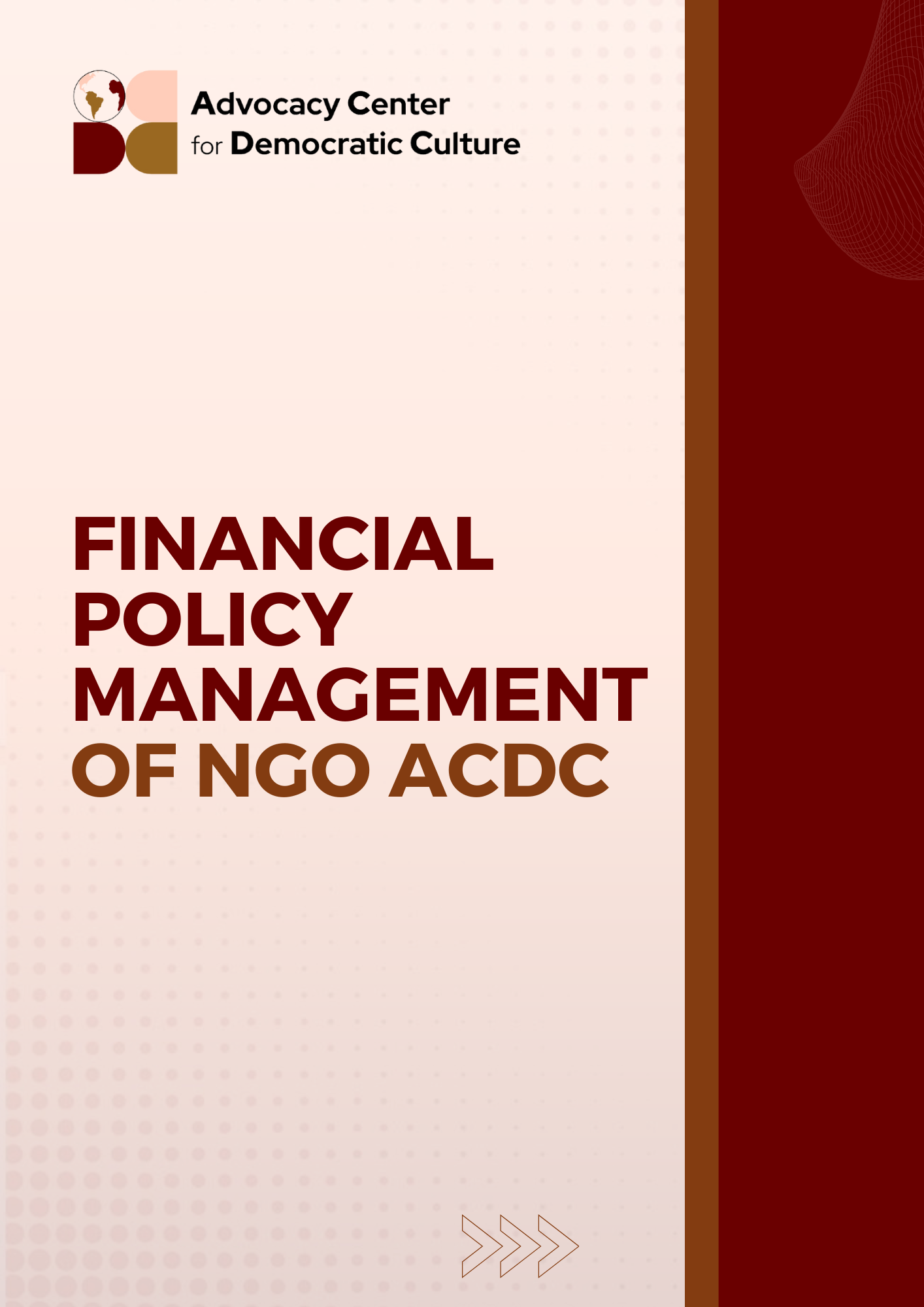 NGO ACDC Financial Policy Management