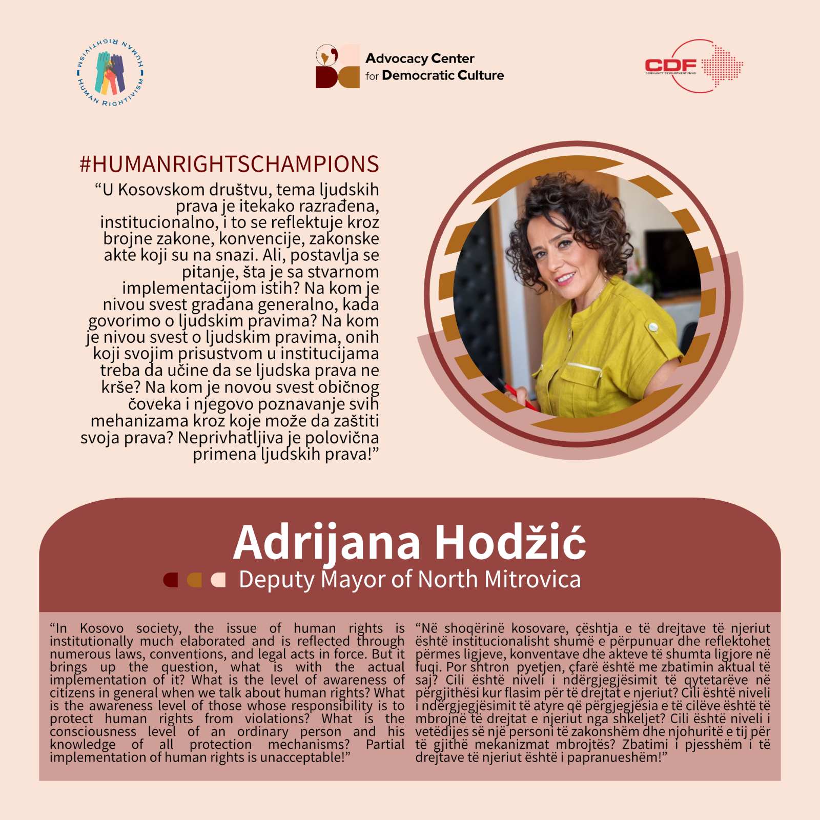 kampanja-promocije-ljudskih-prava-humanrightschampions-adrijana-hodzic