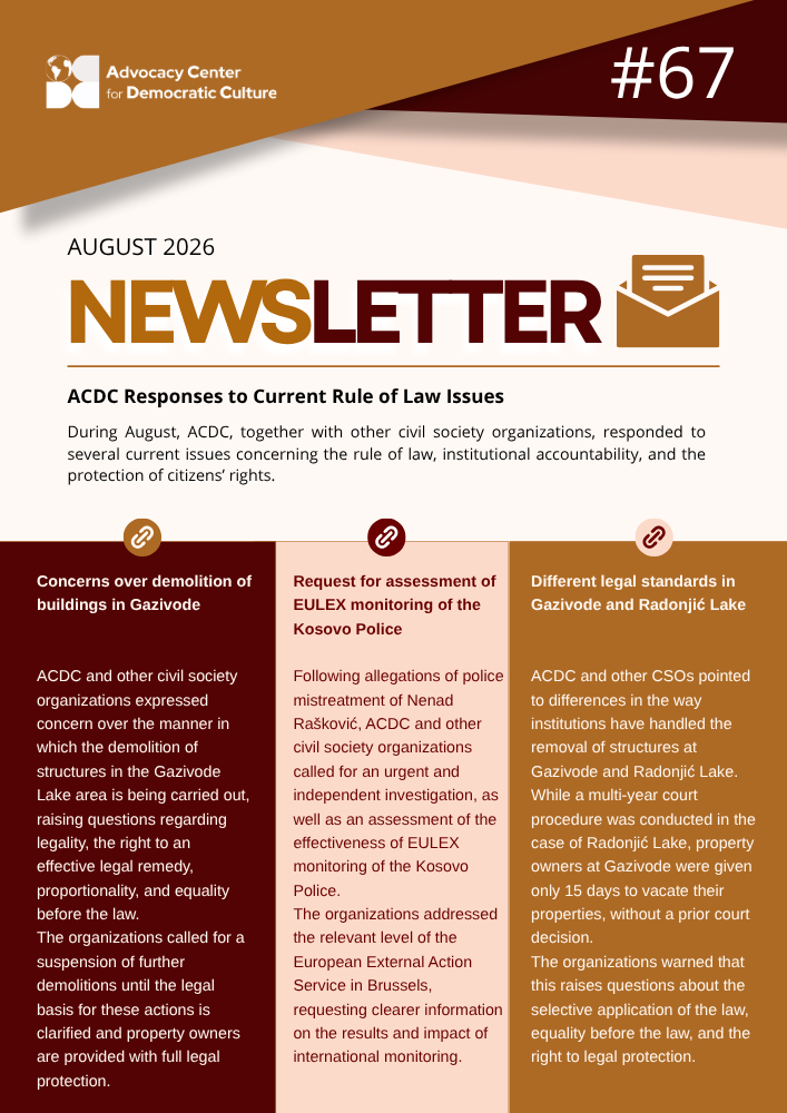 Newsletter #67/26 August