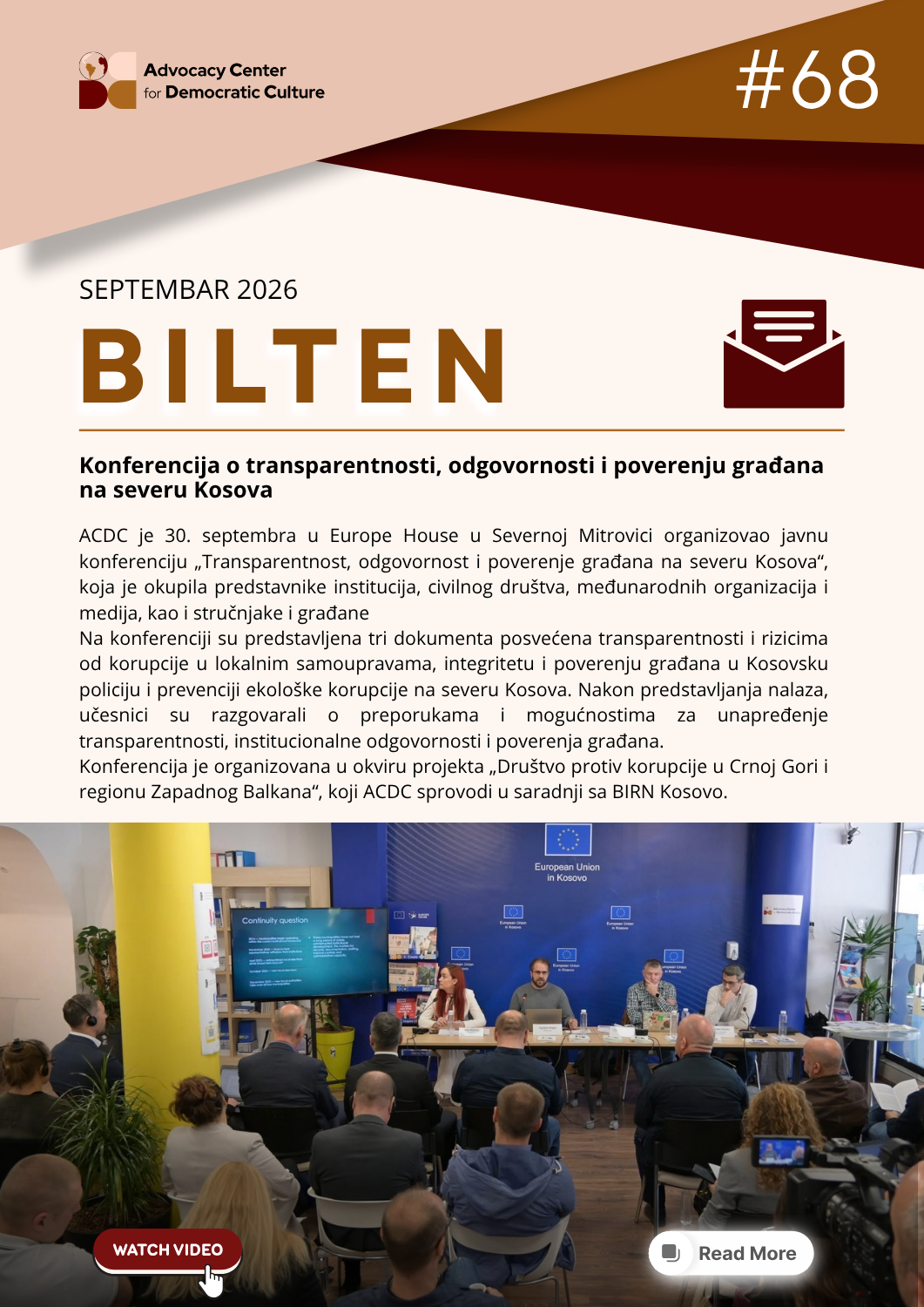 Bilten #68/26 septembar
